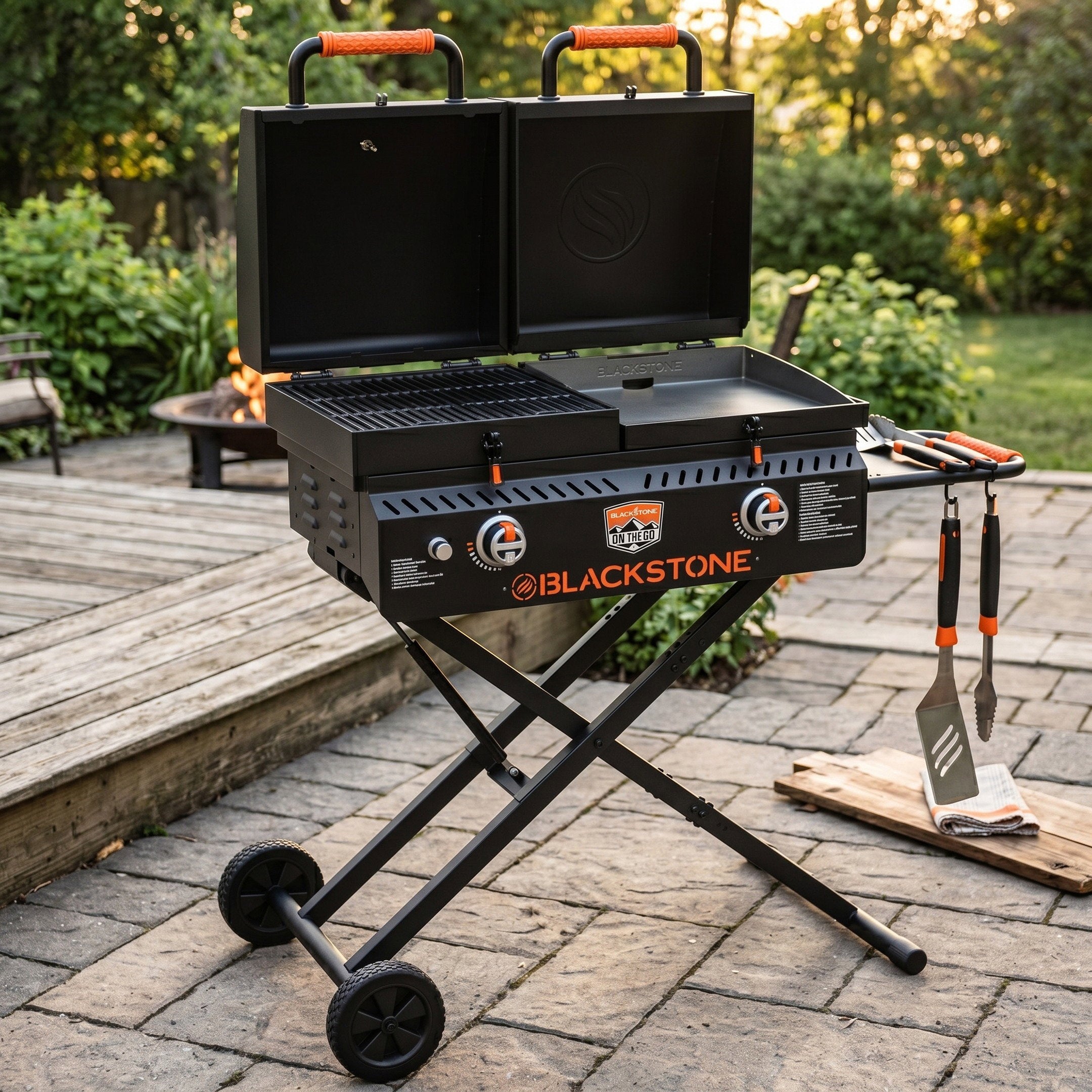 Blackstone On The Go 17" Portable Propane Gas Griddle Outdoor Camping BBQ