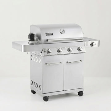 Monument Grills 17842 4-Burner Propane Gas Grill w/ Rotisserie Kit & Side Burner