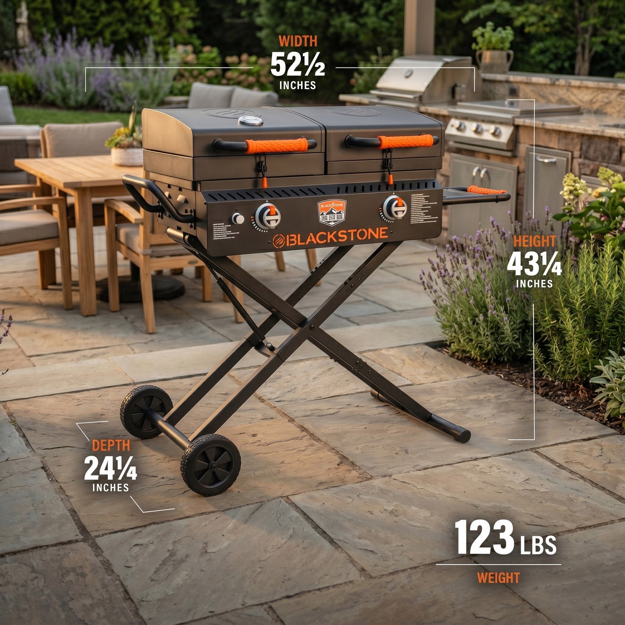 Blackstone On The Go 17" Portable Propane Gas Griddle Outdoor Camping BBQ