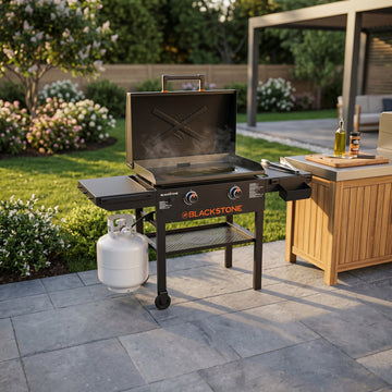 Blackstone 28" Omnivore 2-Burner Propane Gas Griddle w/ Hood Outdoor BBQ