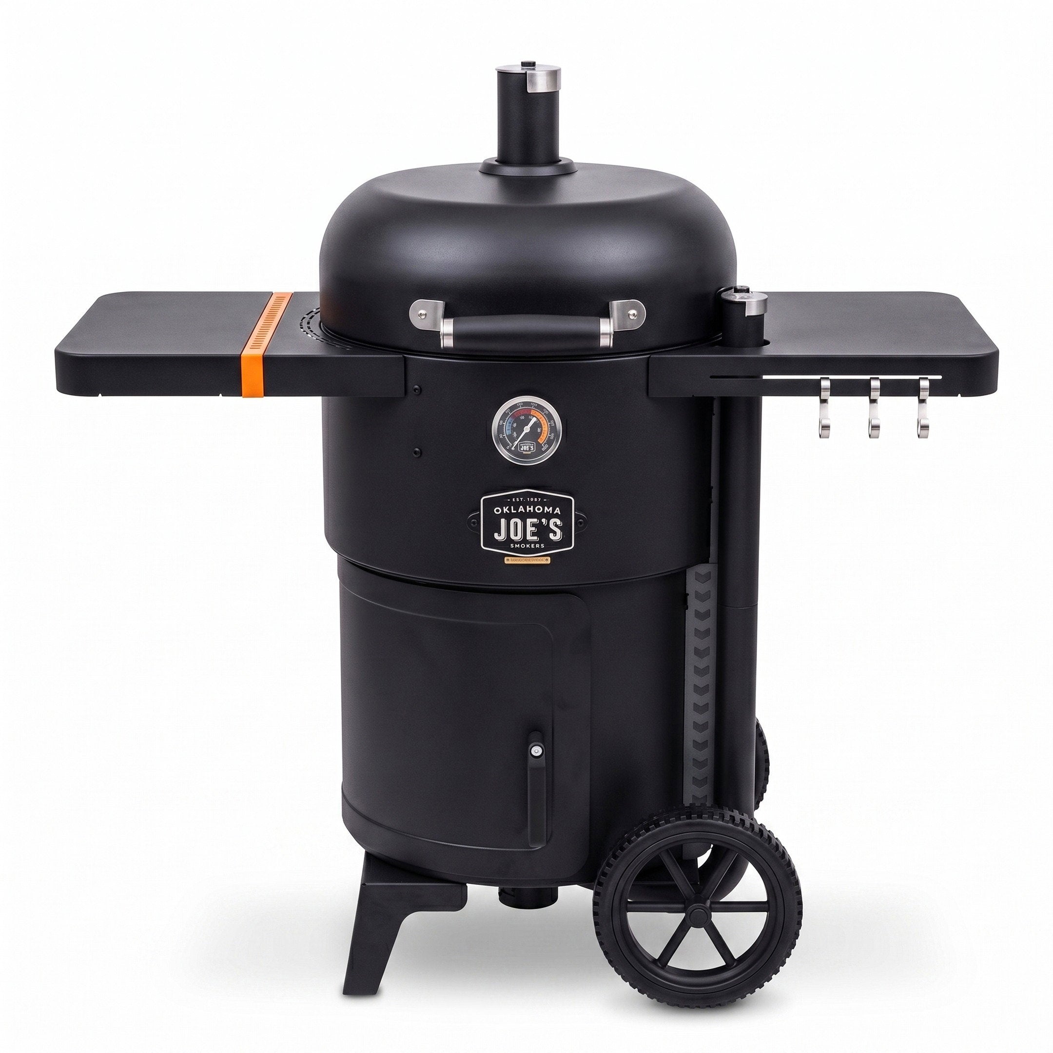 Oklahoma Joe's Bronco 18" Heavy Duty Charcoal Drum Smoker & Grill Black