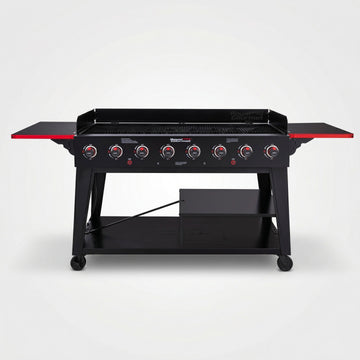 Royal Gourmet 8-Burner Liquid Propane Gas Grill BBQ w/ Side Tables Outdoor