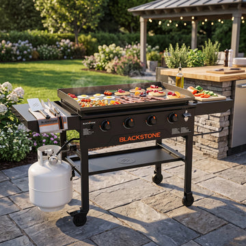 Blackstone 36" Omnivore Griddle with Folding Shelves Flat Top Grill BBQ