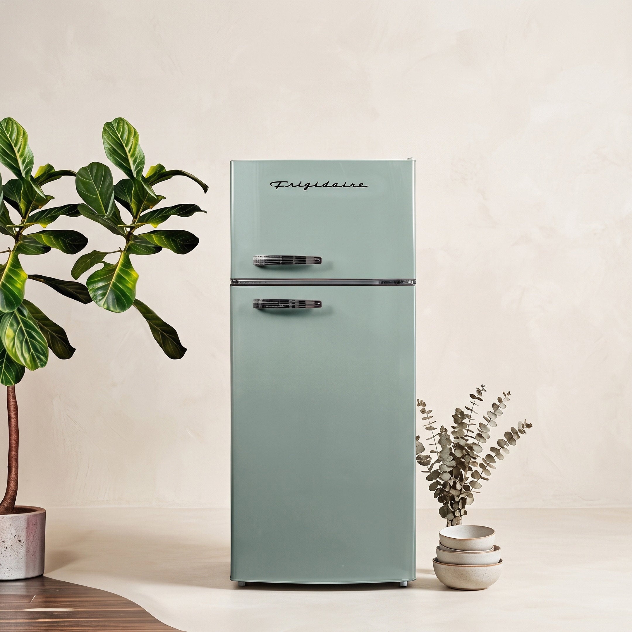 Frigidaire Retro 7.5 Cu Ft Refrigerator Freezer Combo EFR753-MINT
