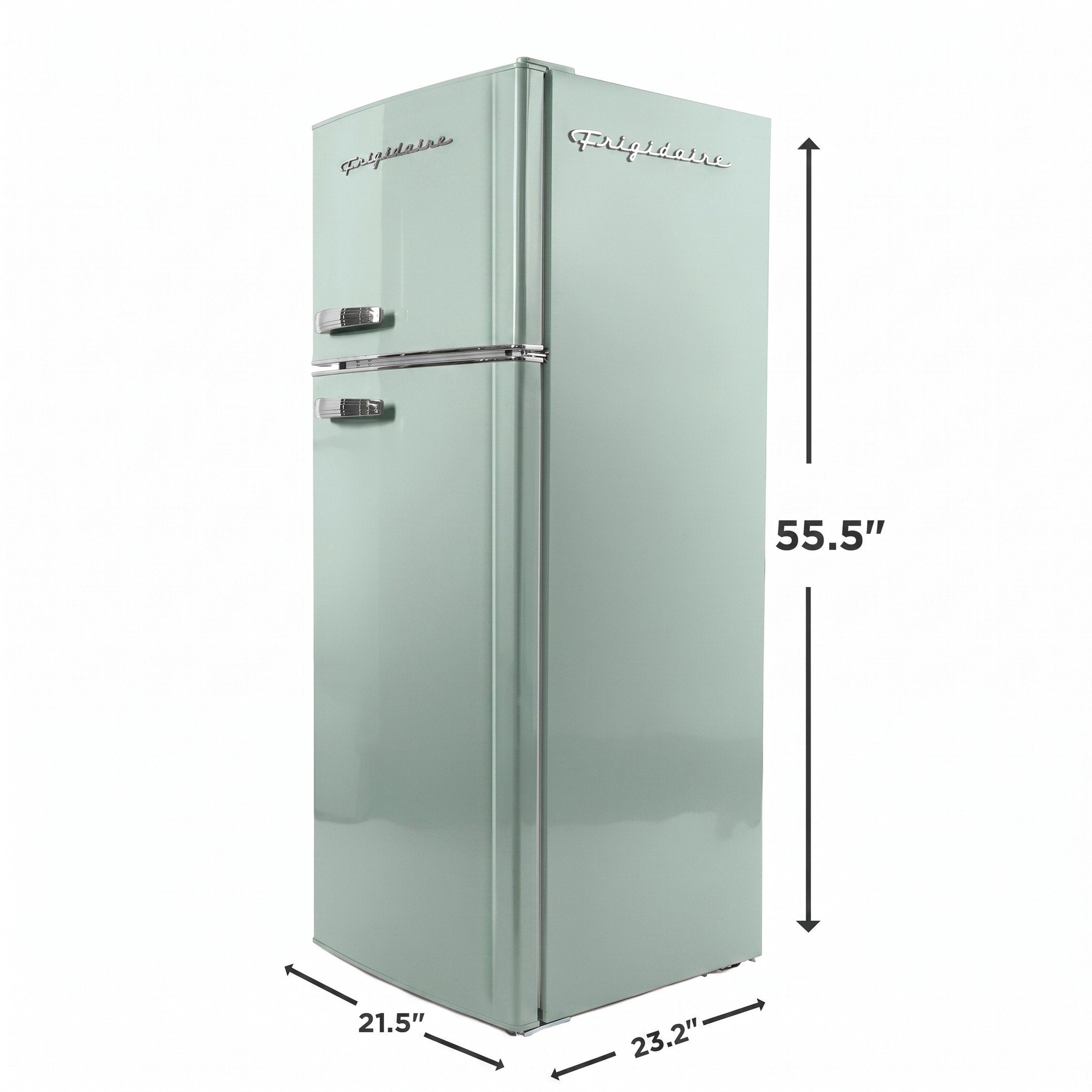 Frigidaire Retro 7.5 Cu Ft Refrigerator Freezer Combo EFR753-MINT