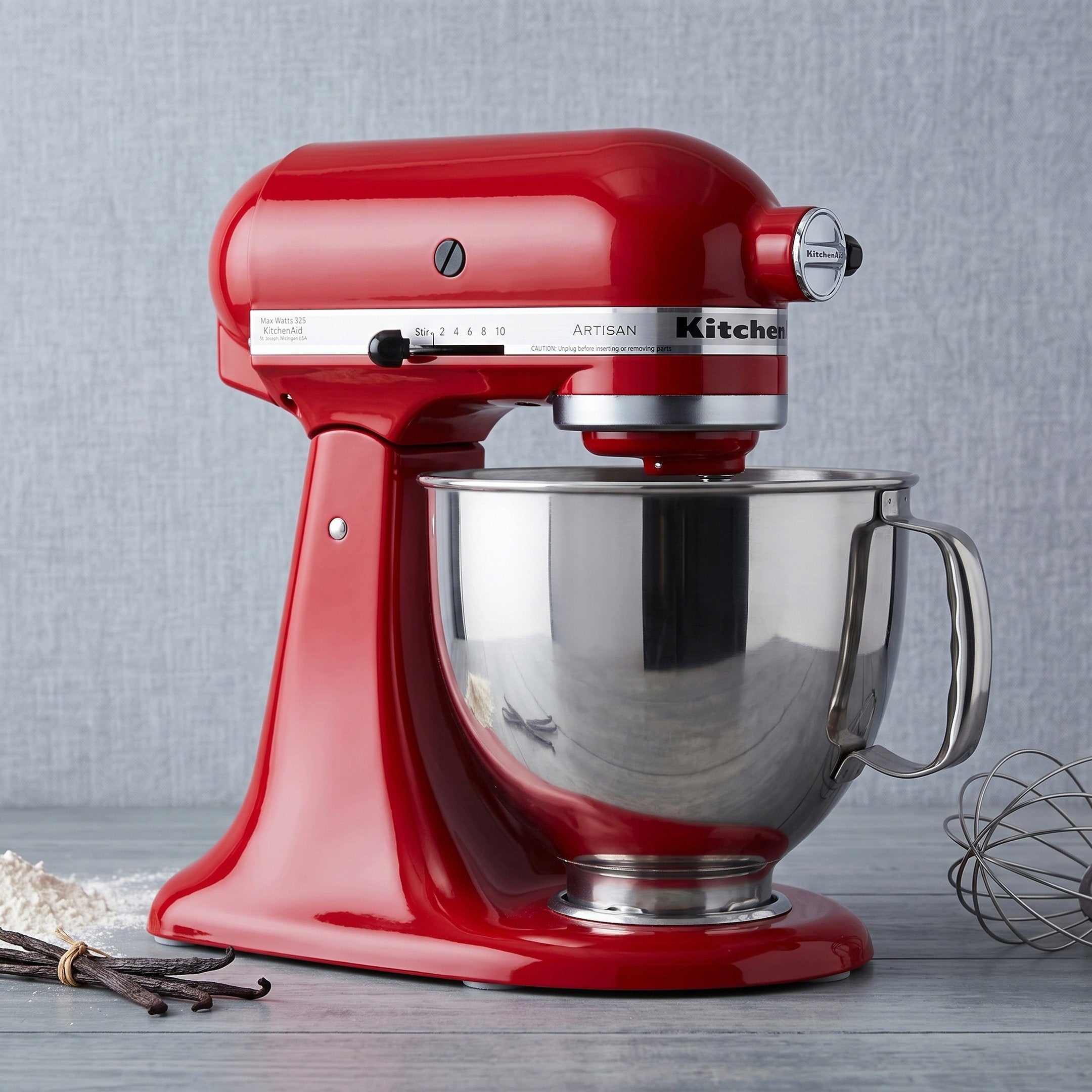 KitchenAid KSM150PSER Artisan 5 Quart Tilt-Head Stand Mixer Red