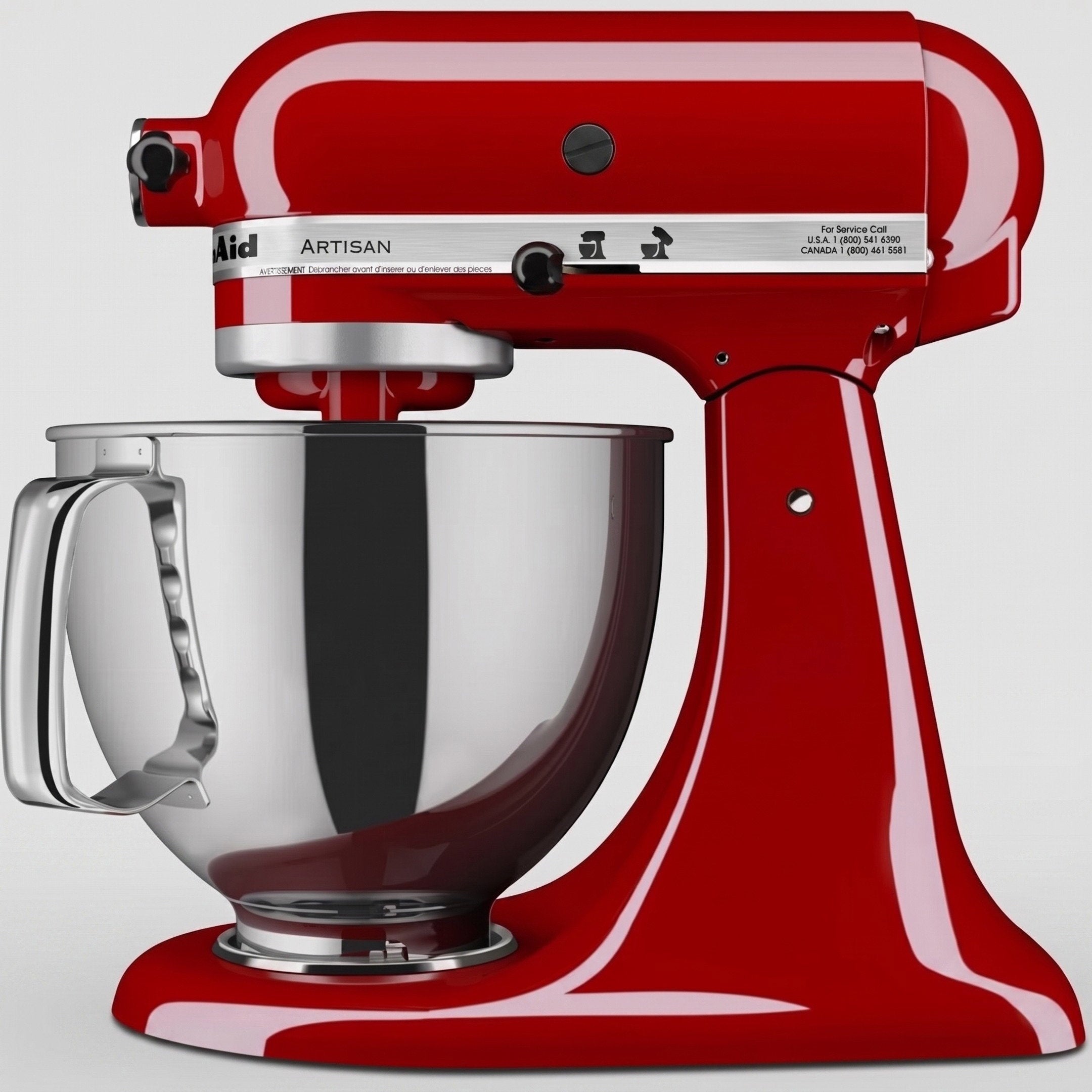 KitchenAid KSM150PSER Artisan 5 Quart Tilt-Head Stand Mixer Red