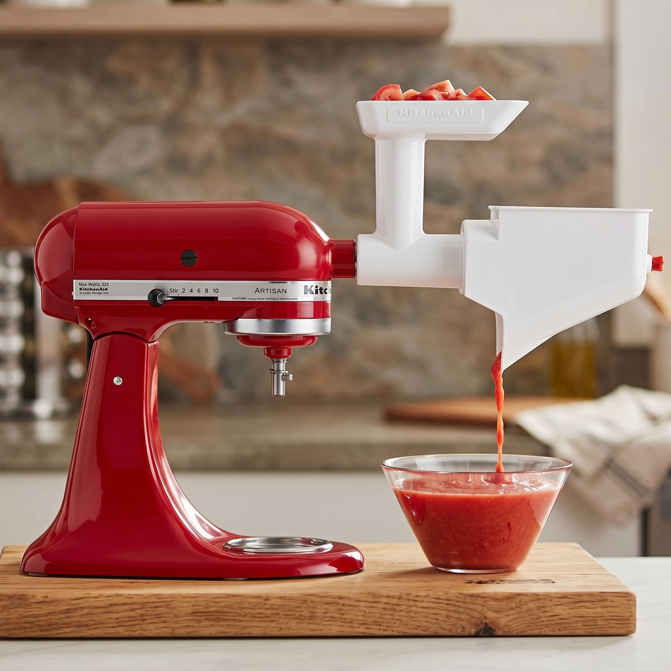 KitchenAid KSM150PSER Artisan 5 Quart Tilt-Head Stand Mixer Red