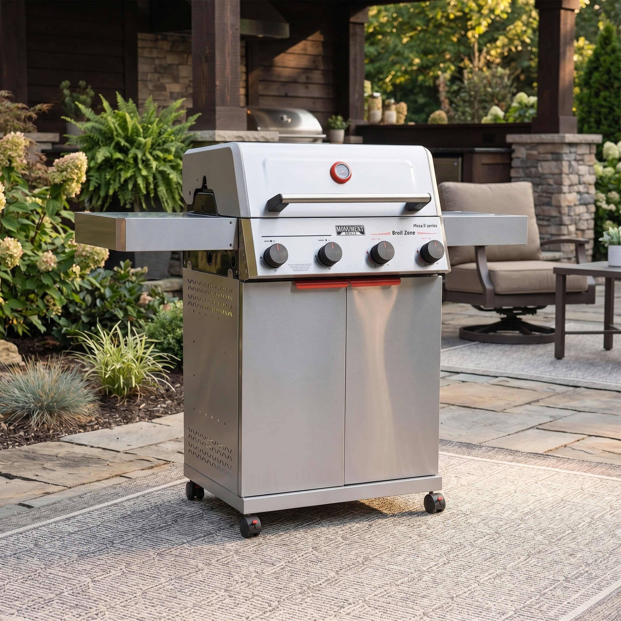 Monument Grills Mesa II 410BZ 4 Burner Propane Gas Grill 37000 BTU