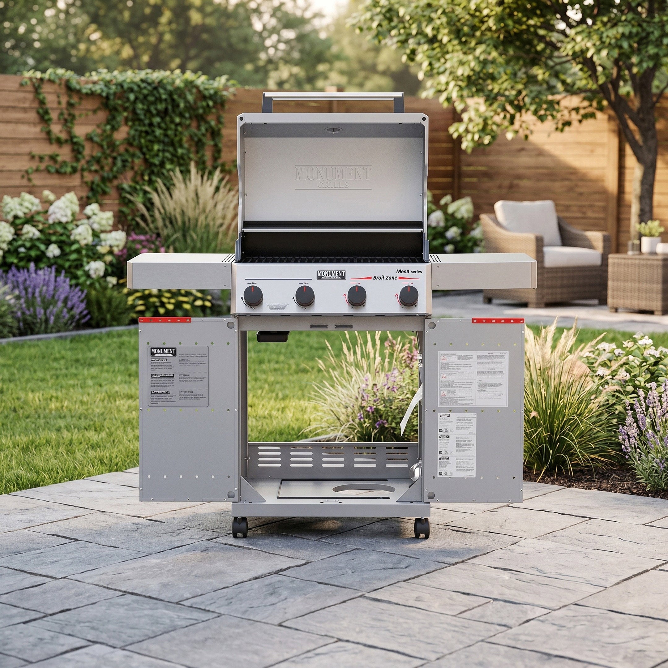 Monument Grills Mesa II 410BZ 4 Burner Propane Gas Grill 37000 BTU
