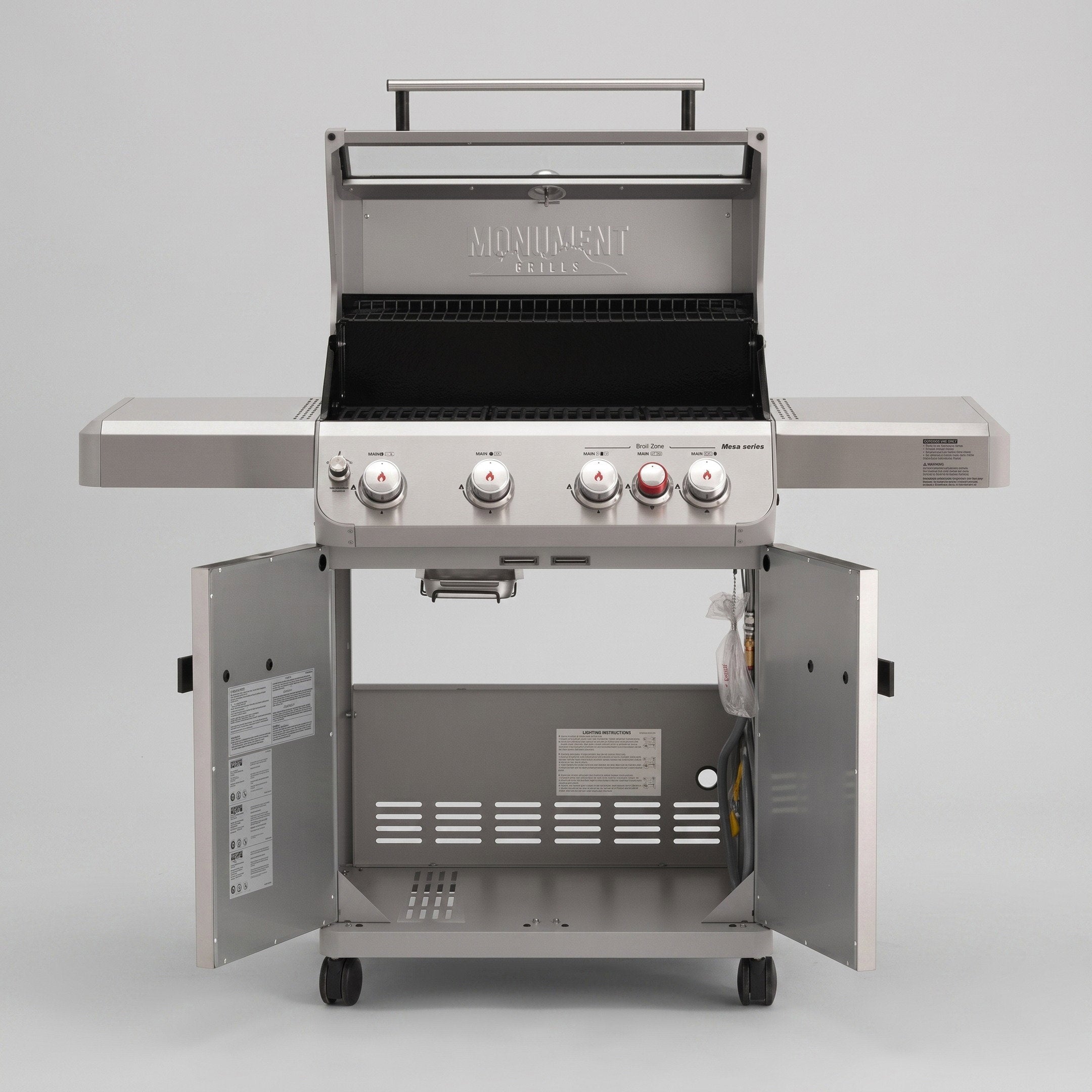 Monument M415BZNG 5-Burner Natural Gas Grill 50K BTU 630 Sq In