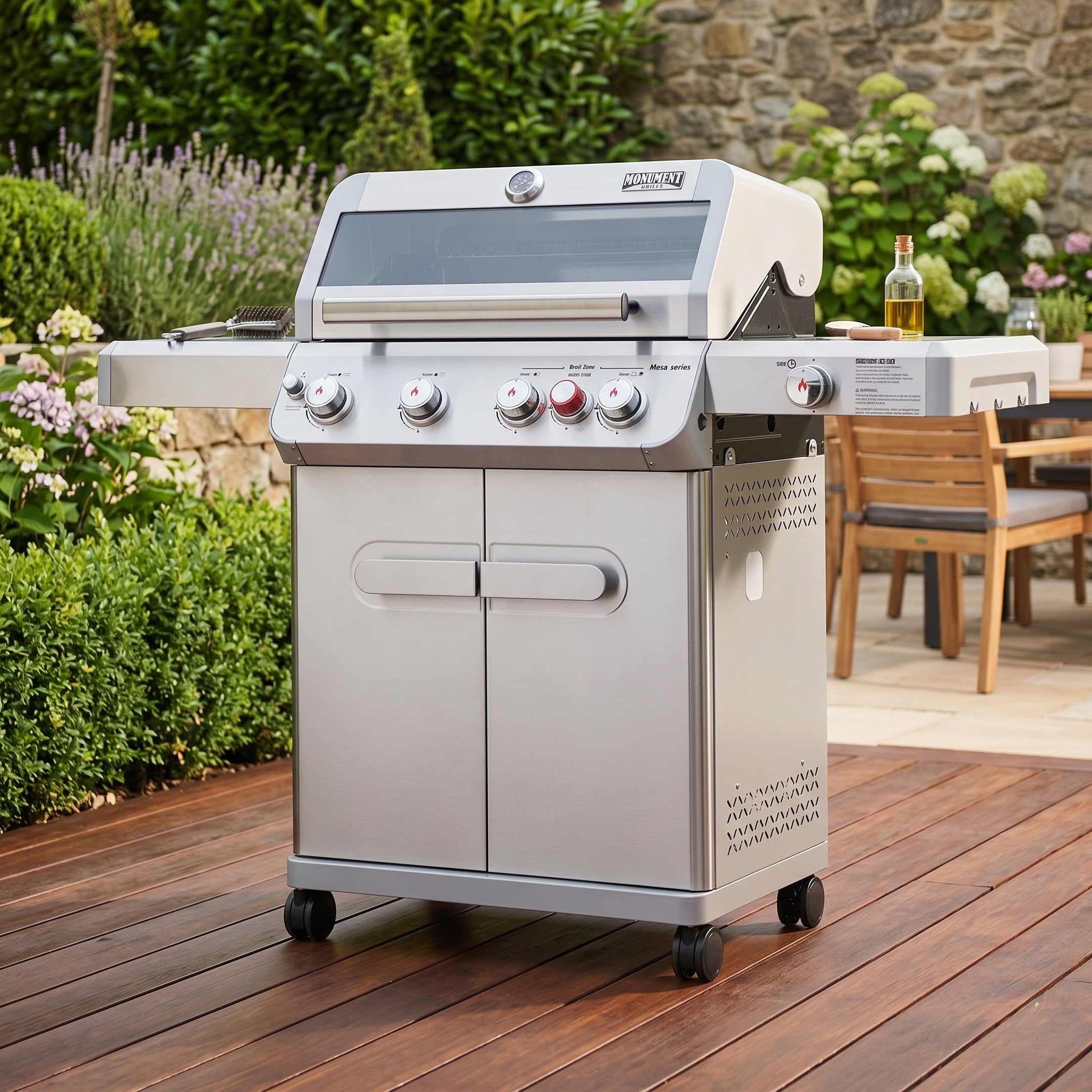 Monument Mesa 415BZ 4+1 Burner Propane Gas Grill 62000 BTU Side Burner